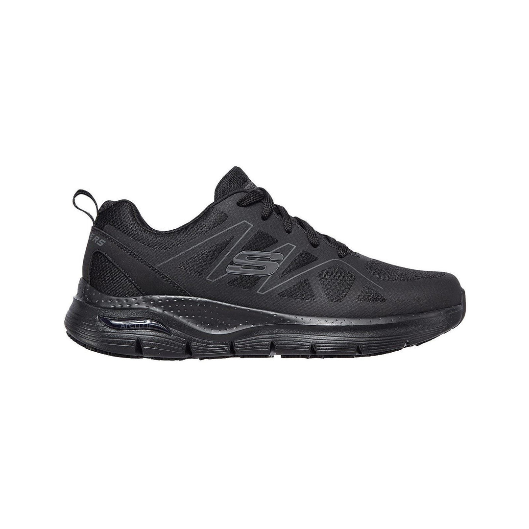 Men's Wide Fit Skechers 200025EC Arch Fit SR Axtell Trainers in Black - Image 2