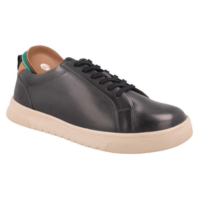 Men's Wide Fit DB Luca Shoes in Navy Leather - Image 1