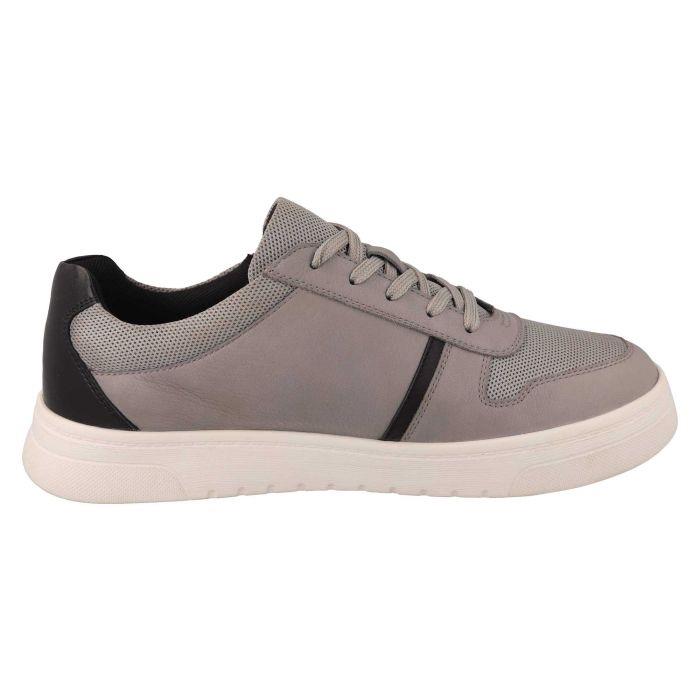 Men's Wide Fit DB Noah Shoes in Navy Leather / Navy Mesh - Image 9