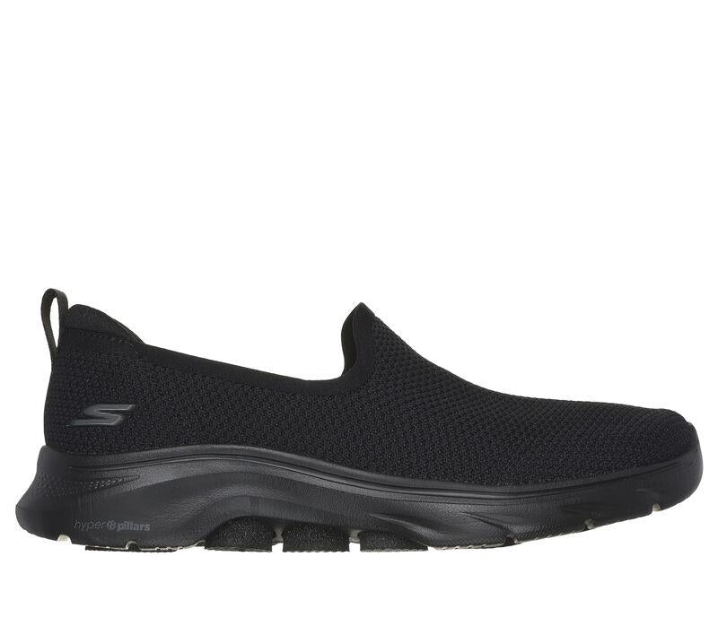 Women's Wide Fit Skechers 125218 Go Walk 7 Ivy Trainers in Black - Image 2