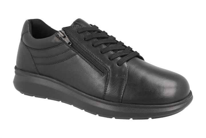 Men's Wide Fit DB Orion Shoes in Black - Image 1