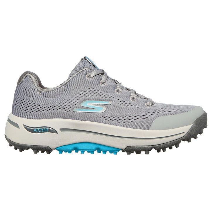Women's Wide Fit Skechers 123006 Go Golf Arch Fit Sports Trainers in Navy/Pink - Image 1