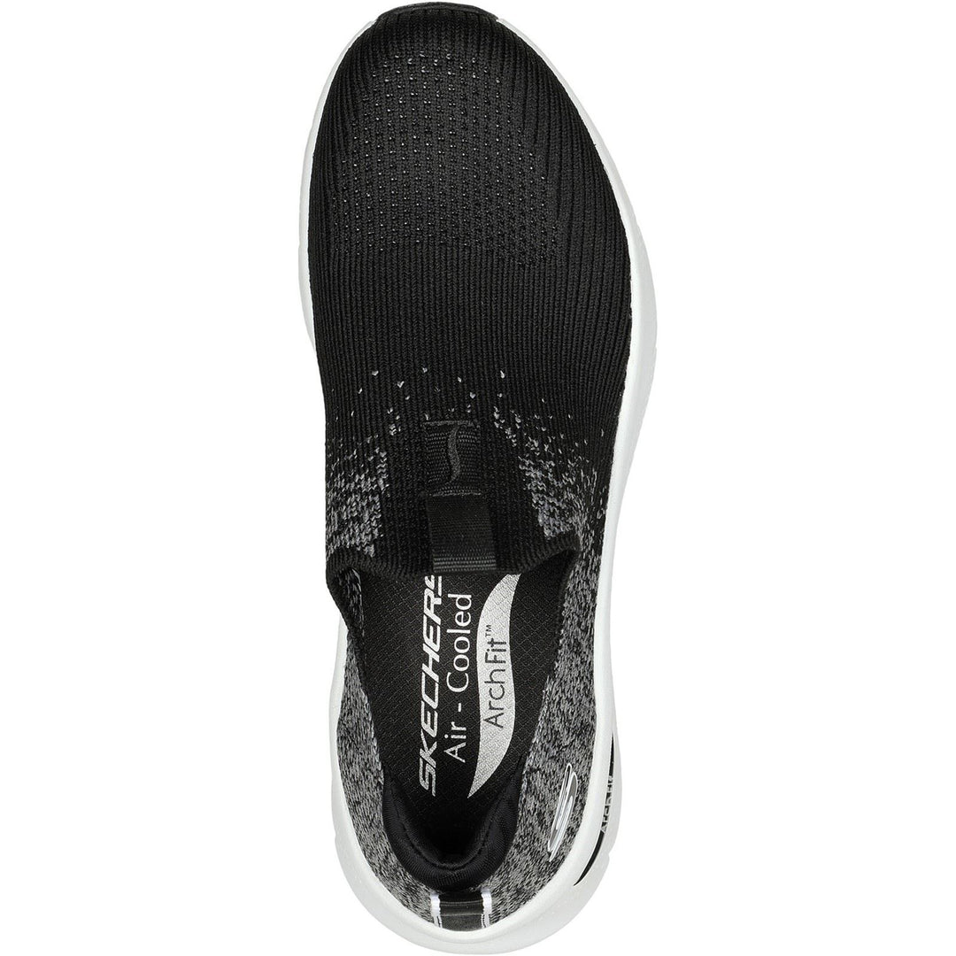 Women's Wide Fit Skechers 149684 Arch Fit D'Lux Key Journey Trainers - Black in Black - Image 5