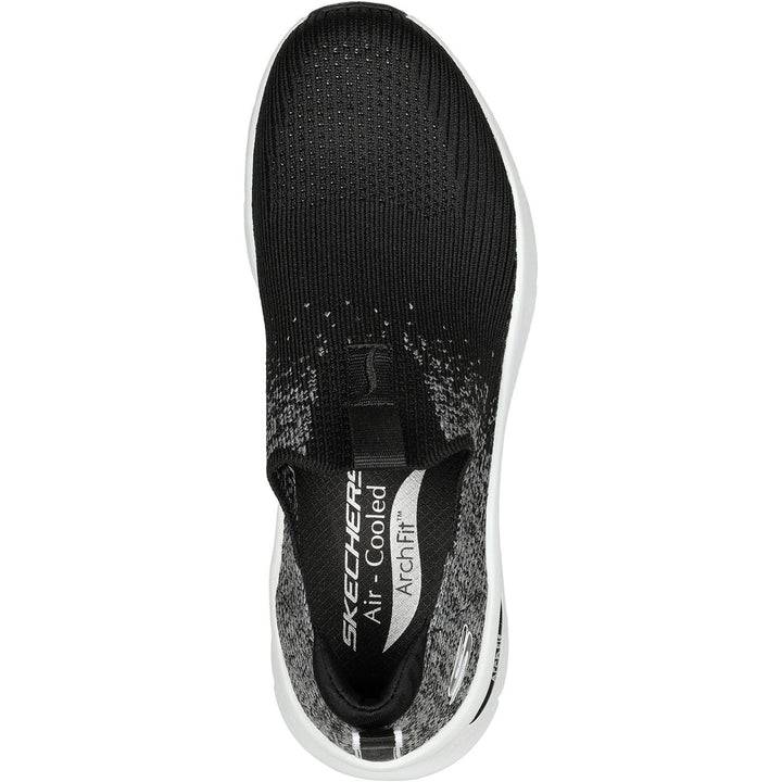 Women's Wide Fit Skechers 149684 Arch Fit D'Lux Key Journey Trainers - Black in Black - Image 1
