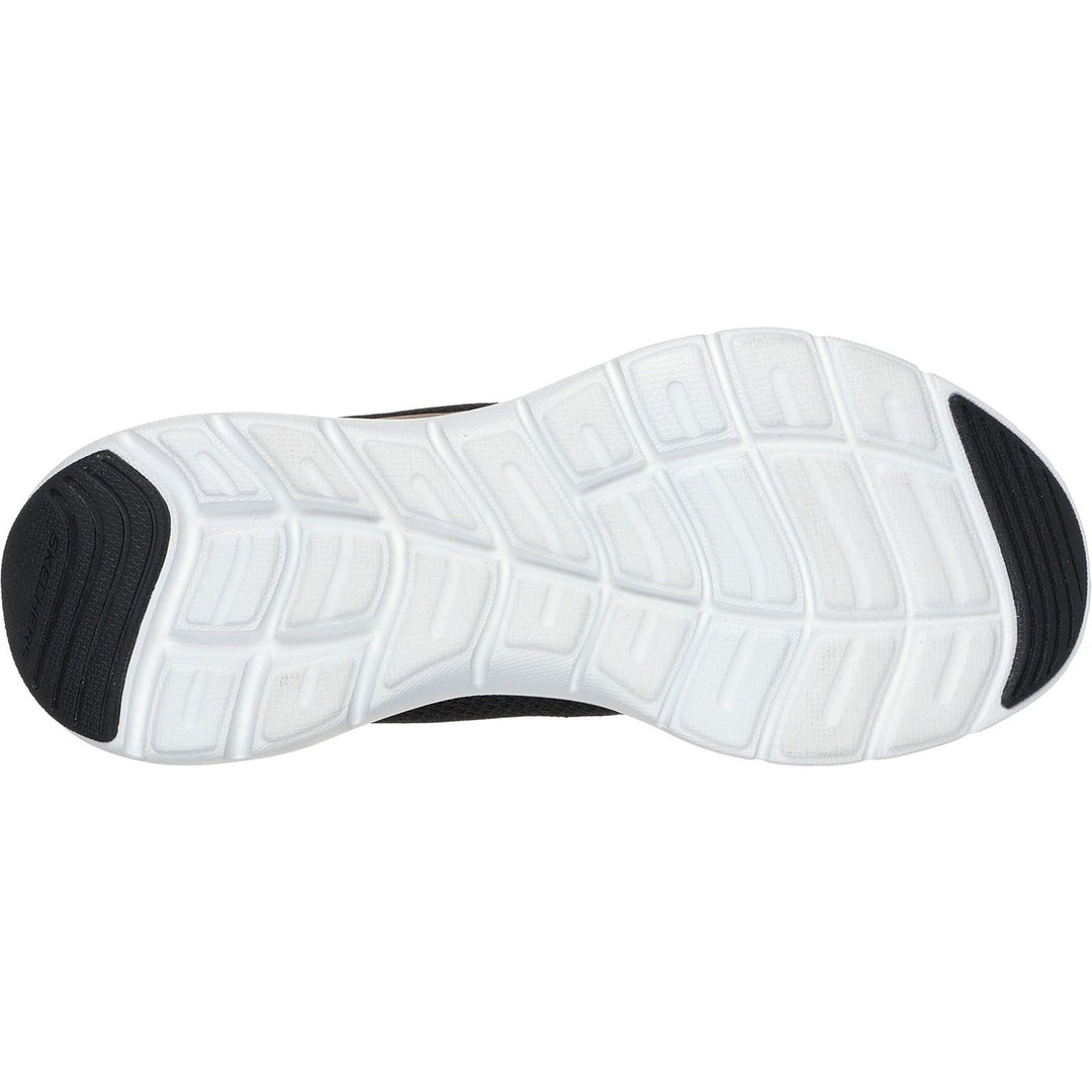 Womens Wide Fit Skechers 150206 Flex Appeal 5.0 Uptake Trainers in White/Silver - Image 6