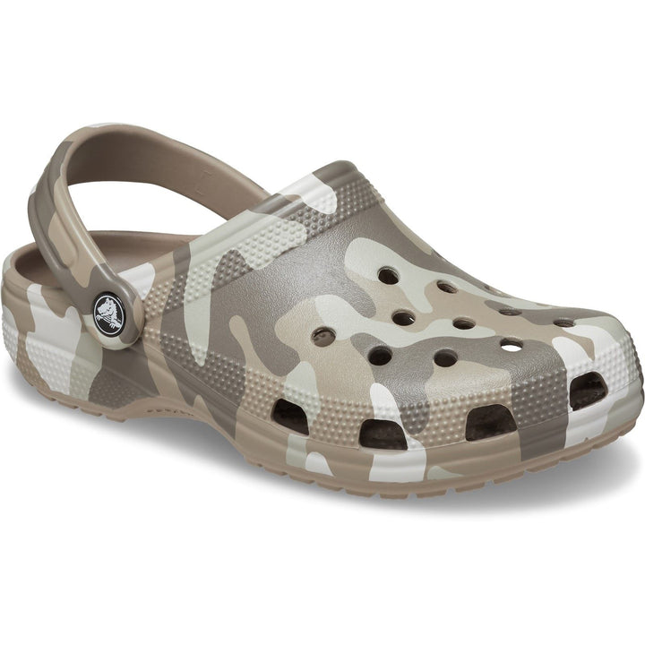 Men's Crocs 206454 Seasonal Camo Sandals in Mushroom/Multi - Image 1