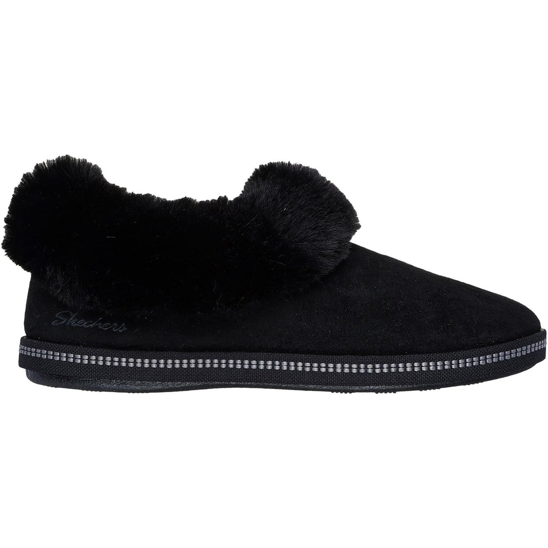 Women's Wide Fit Skechers 169012 Cozy Campfire Winter Nights Slippers in Black - Image 2
