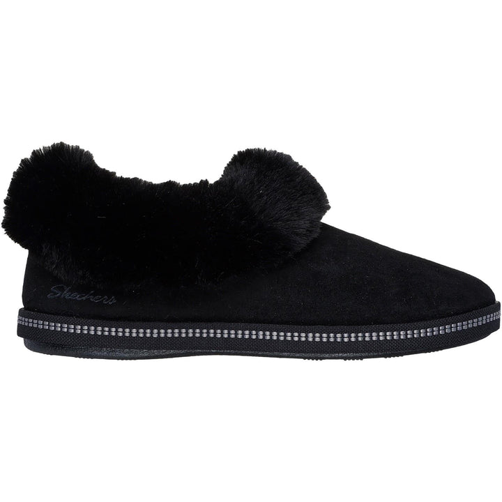 Women's Wide Fit Skechers 169012 Cozy Campfire Winter Nights Slippers in Black - Image 1