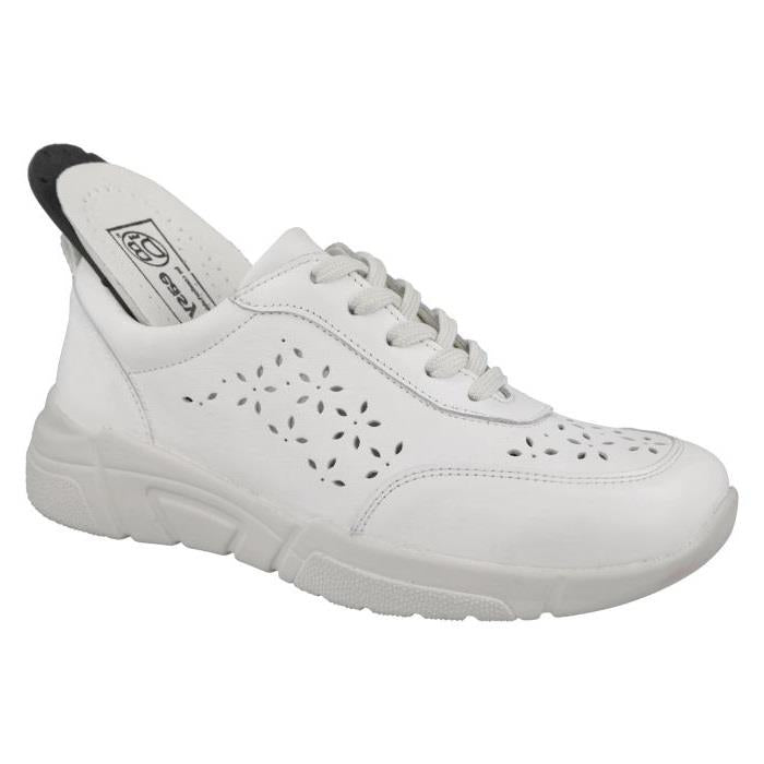 Women's Wide Fit DB Briar Trainers in Sky Blue Leather - Image 1