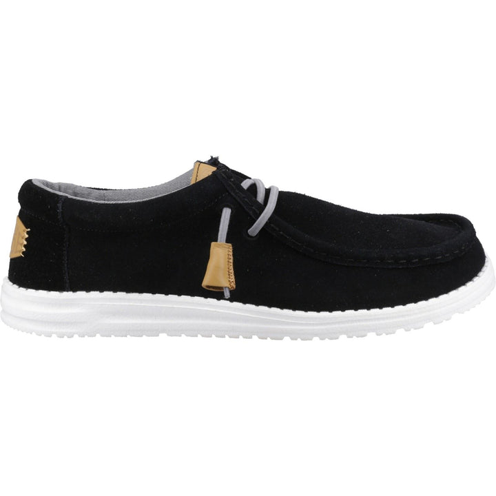 Men's Heydude 40404 Wally Craft Suede Shoes in Black - Image 1