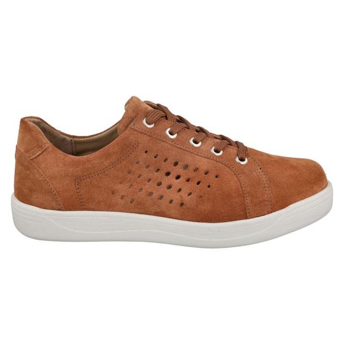 Women's Wide Fit DB Aleen Shoes in Sky Blue Suede - Image 1
