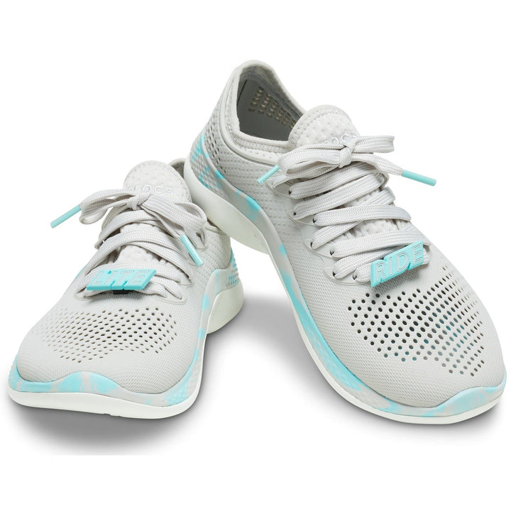 Women's Crocs 207632 Literide 360 Marbled Pacer Shoes in White/Multi - Image 1