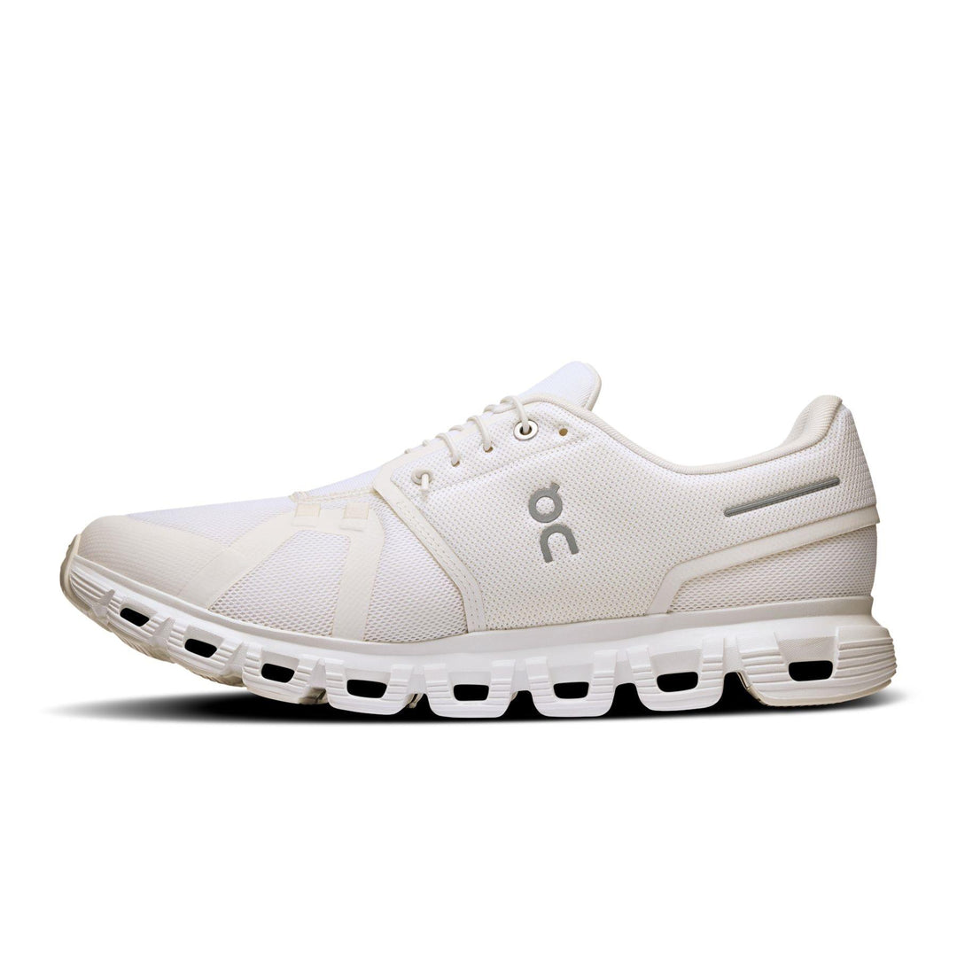 Men's Wide Fit On Cloud 6 Wide Trainers in White/White - Image 10