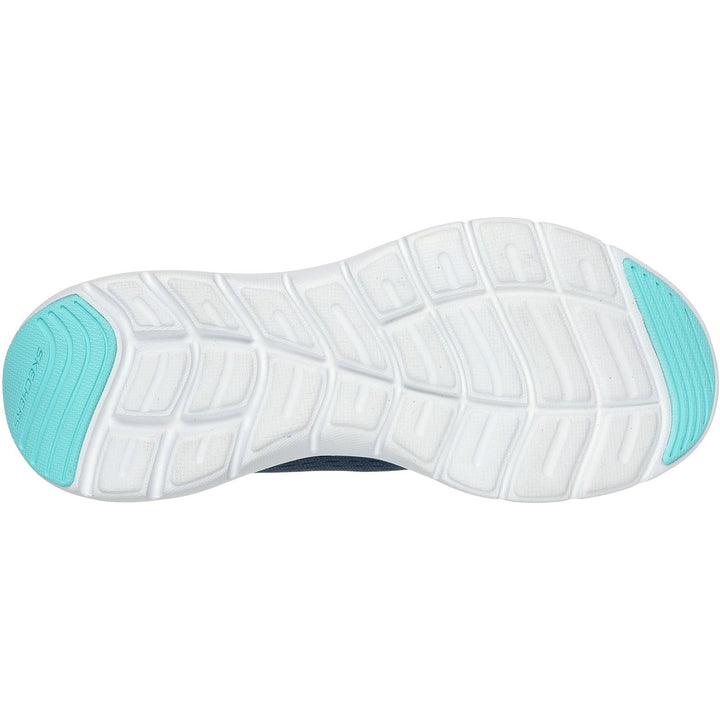 Women's Wide Fit Skechers 150201 Flex Appeal 5.0 New Path Trainer in Black - Image 1