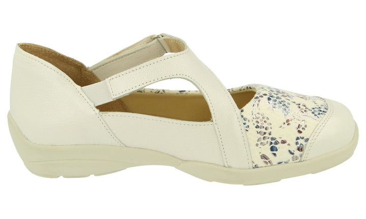 Women's Wide Fit DB Gannet Sandals in Blue Leather / Stretch - Image 1