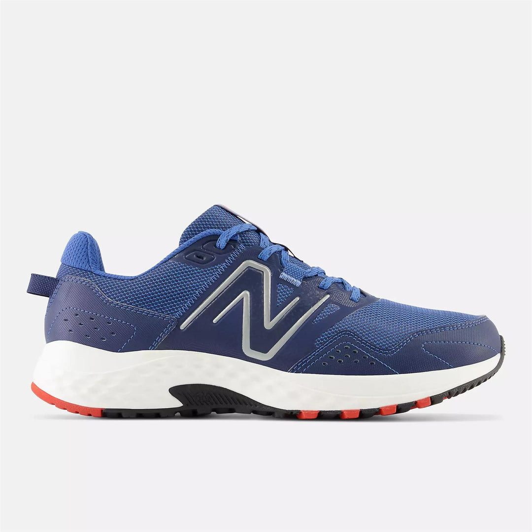 Mens Wide Fit New Balance MT410CM8 Running Trainers in Blue/White - Image 2
