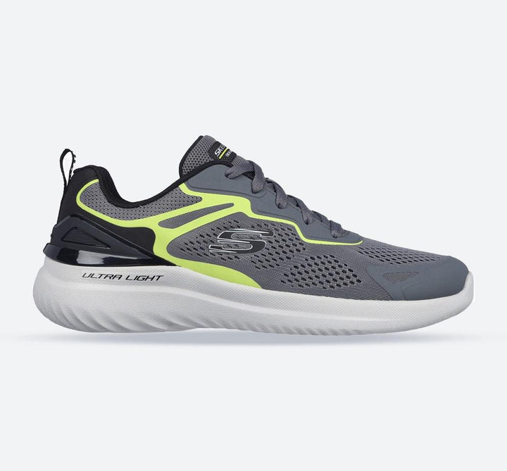 Men's Wide Fit Skechers 232674 2.0 - Andal Trainers - Charcoal/Lime in Charcoal/Lime - Image 1