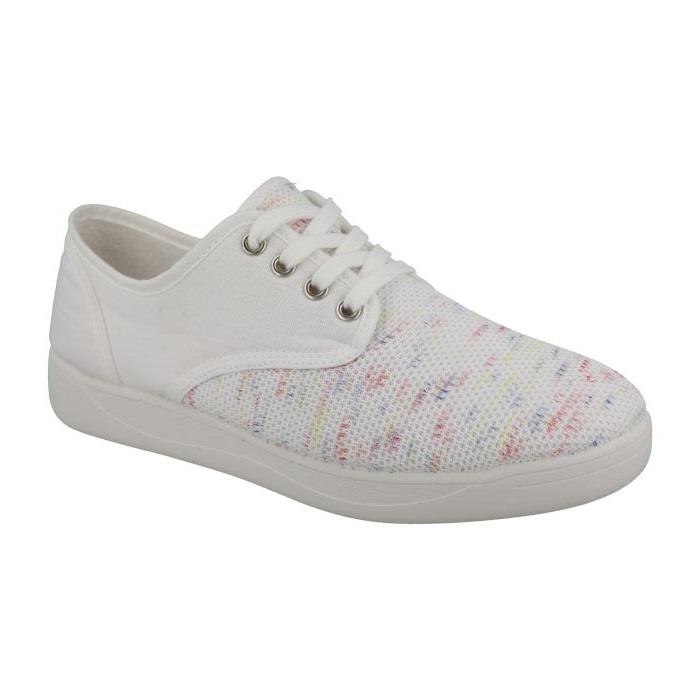 Women's Wide Fit DB Giraffe Canvas Shoes in Black Textile - Image 10