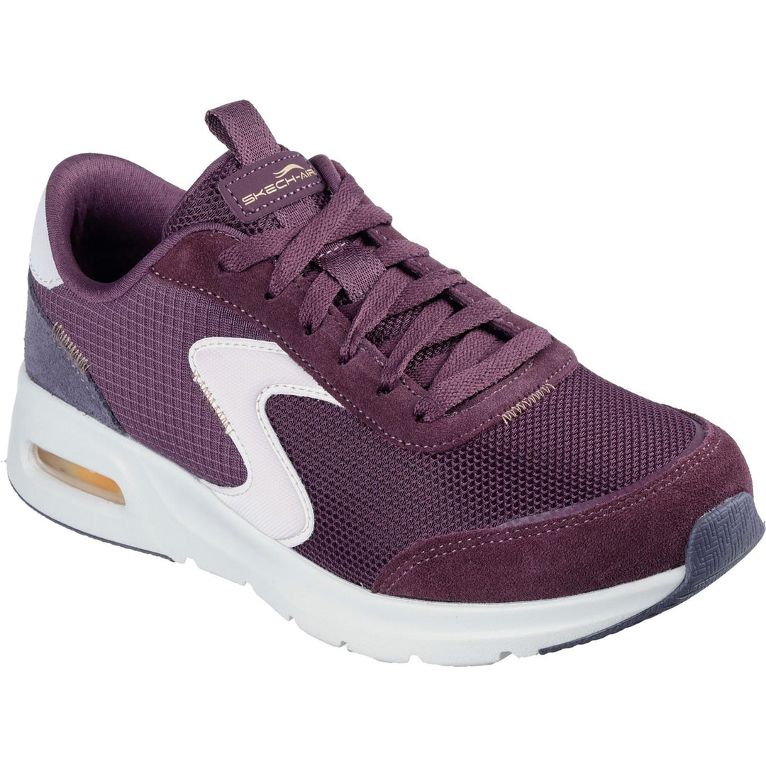 Women's Wide Fit Skechers 150076 Skech Air Court Trainers in Navy/Multi - Image 9