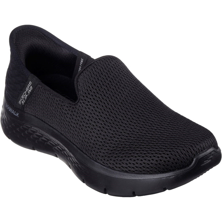 Women's Wide Fit Skechers 207230 Go Walk Flex Relish Trainers in Black - Image 1