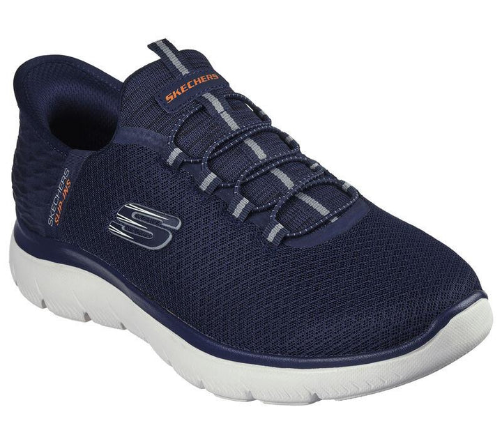 Men's Wide Fit Skechers 232457 Slip-ins Summits High Range Trainers in Black - Image 1