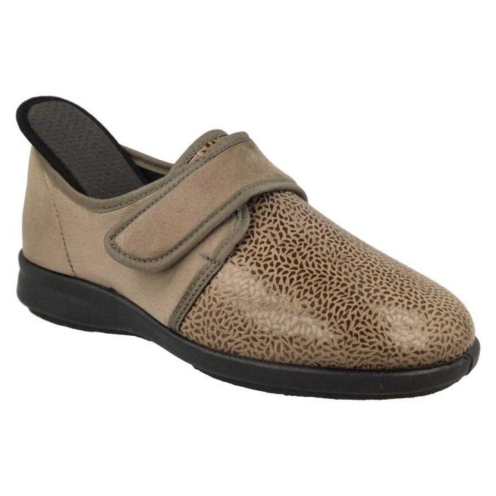 Women's Wide Fit DB Vanilla Shoes/Slipper in Black Stretch Textile - Image 1