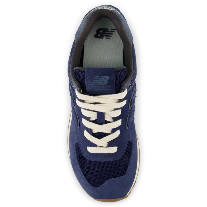 Mens Wide Fit New Balance U5747FO Trainers in Navy - Image 1