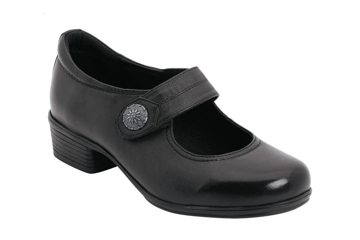 Womens Wide Fit DB Harriette Shoes in Black - Image 1