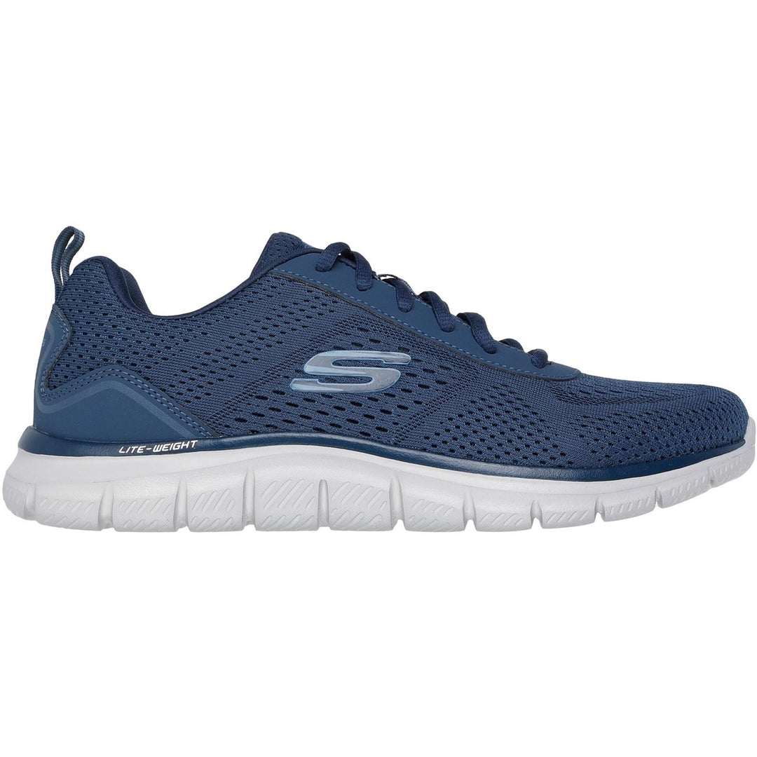 Men's Wide Fit Skechers Track 232758 Leshur Trainers in Blue - Image 2