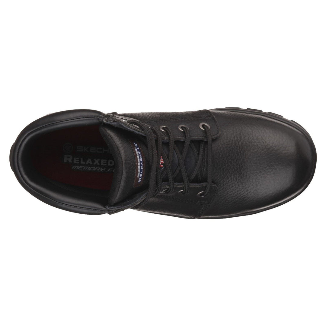 Men's Wide Fit Skechers 77009EC Workshire Safety Boots - Black in Black - Image 7