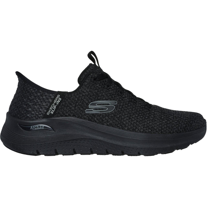 Men's Wide Fit Skechers 232462 Slip-ins Arch Fit 2.0 Look Ahead Trainers in Black - Image 1