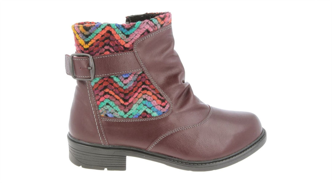 Womens Wide Fit DB Rainbow Boots in Black / Pattern - Image 7