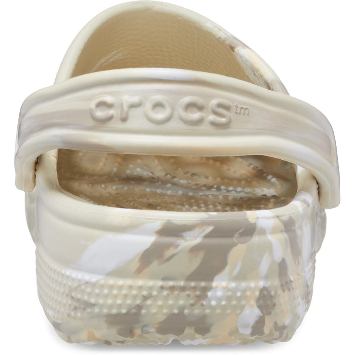 Women's Crocs 206867 Classic Marbled Clog Sandals in Bone/Multi - Image 1