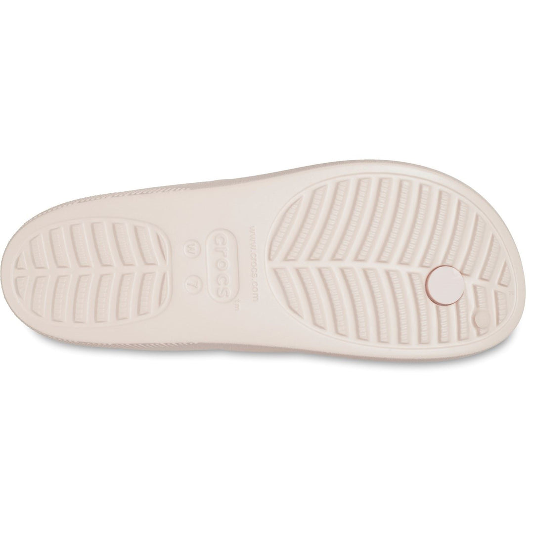 Women's Crocs 207714 Classic Platform Flip Flop in Bone - Image 31