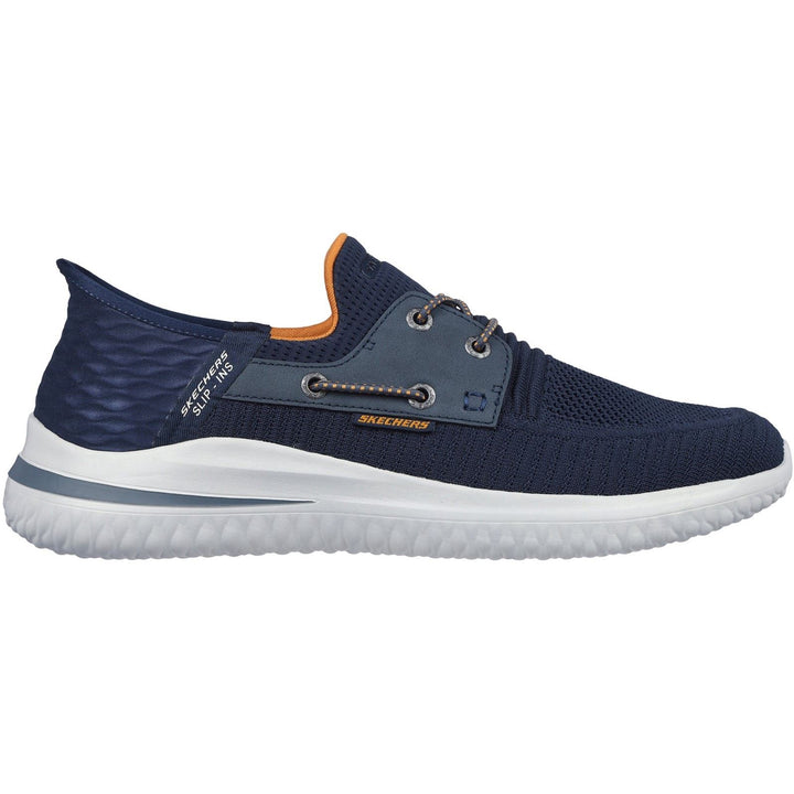 Men's Wide Fit Skechers 210606 Slip-ins Delson 3.0 Roth Trainers in Navy - Image 1
