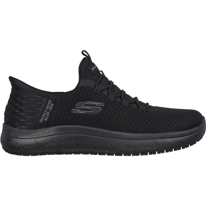 Women's Wide Fit Skechers 108144EC Summits SR Enslee Work Trainers in Black - Image 1