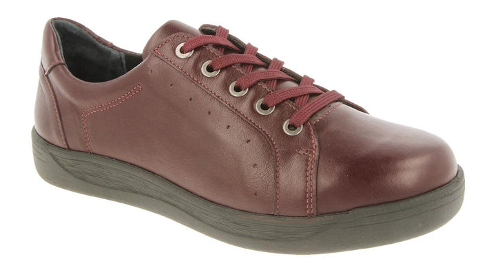 Womens Wide Fit DB Sinead Shoes in Black Leather - Image 1