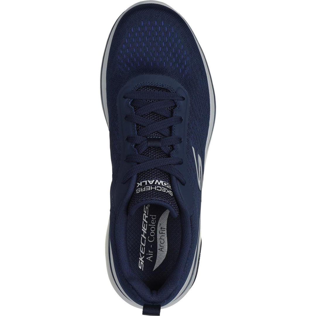 Men's Wide Fit Skechers 216516 Go Walk Arch Fit 2.0 Idyllic 2 Trainers in Navy - Image 5