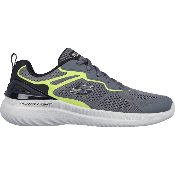 Men's Wide Fit Skechers 232674 2.0 - Andal Trainers - Charcoal/Lime in Charcoal/Lime - Image 1
