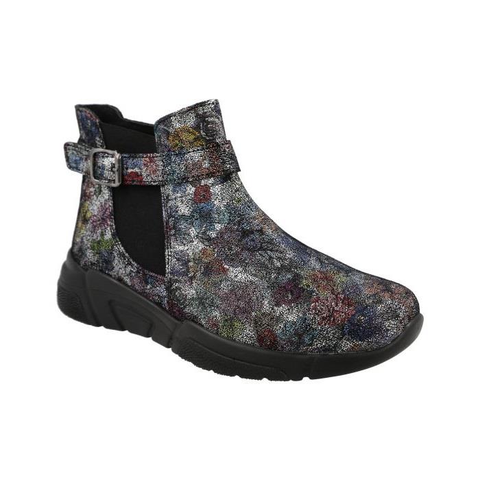 Women's Wide Fit DB Lakewood Boots in Black Leather - Image 1