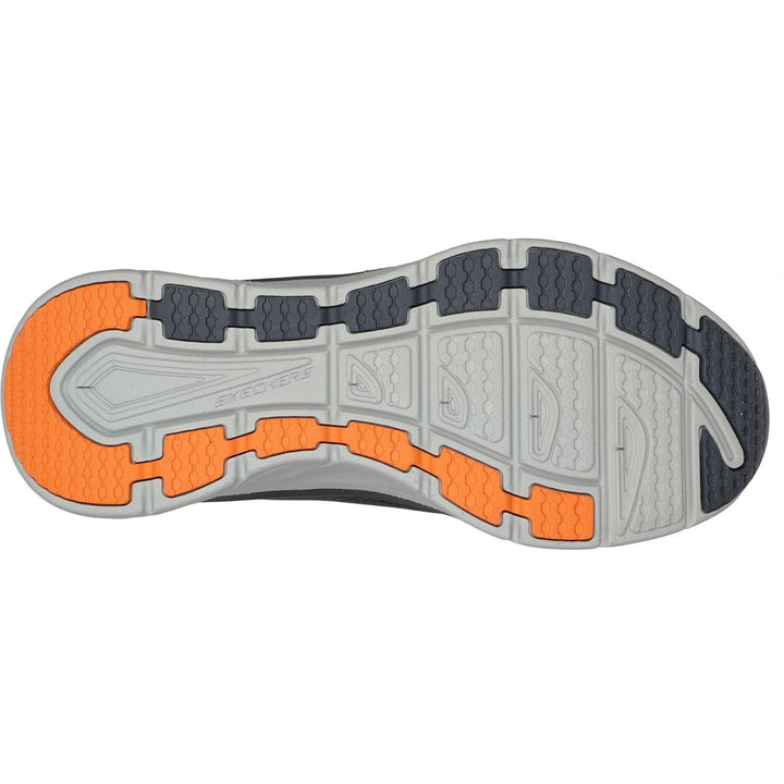 Men's Wide Fit Skechers 232364 Relaxed Fit D'Lux Walker Meerno Trainers in Navy - Image 1