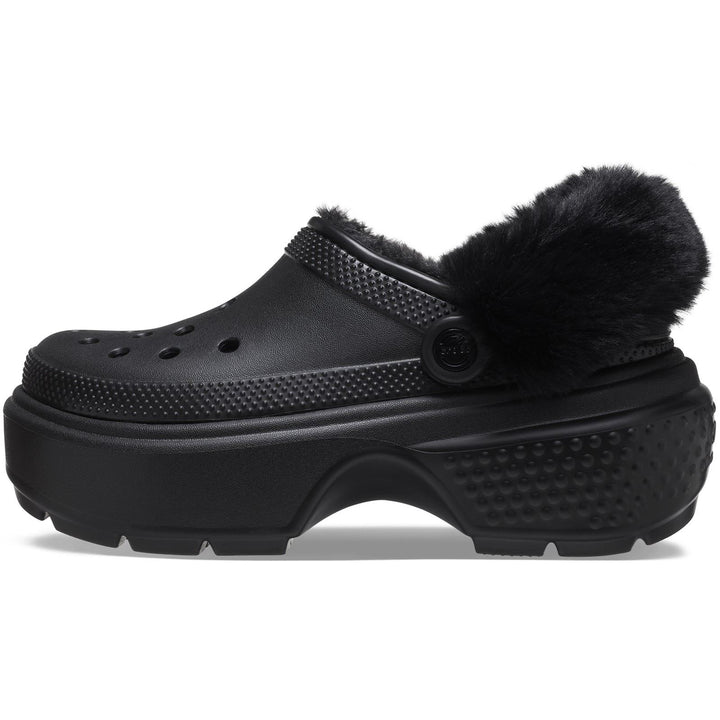 Women's Crocs 208546 Stomp Lined Clog in Black - Image 1