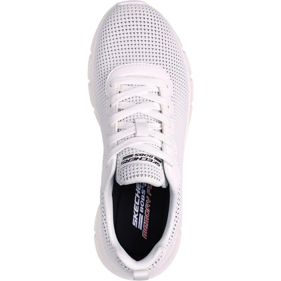 Women's Wide Fit Skechers 117346 Bobs Sport B Flex Visionary Essence Trainers in Black - Image 12
