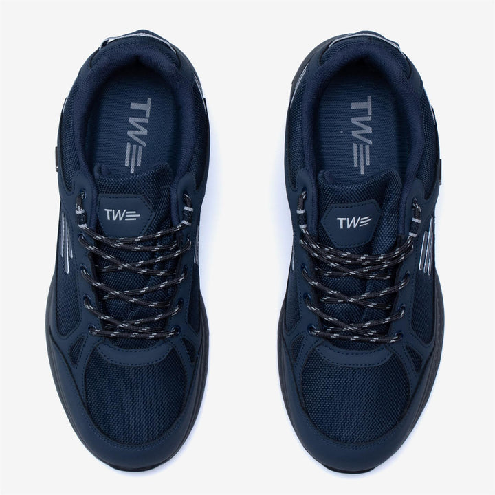 Men's Wide Fit Tredd Well Cloud Walk Trainers - Navy in Navy - Image 1
