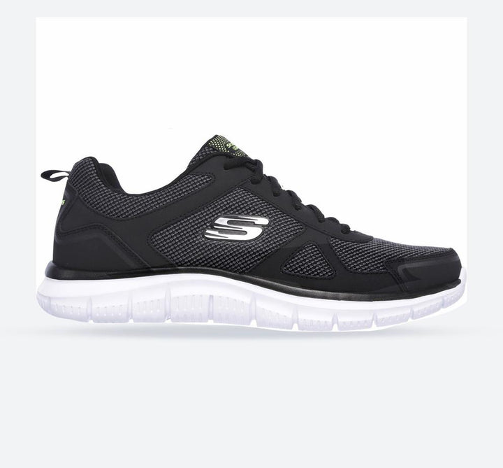 Men's Wide Fit Skechers 52630 Track Bucolo Sports Trainers - Black/White in Black/White - Image 1