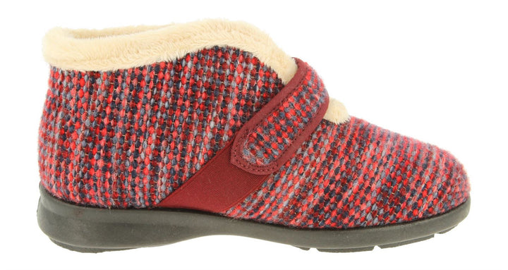 Womens Wide Fit DB Duck Boots in Navy / Purple - Image 1