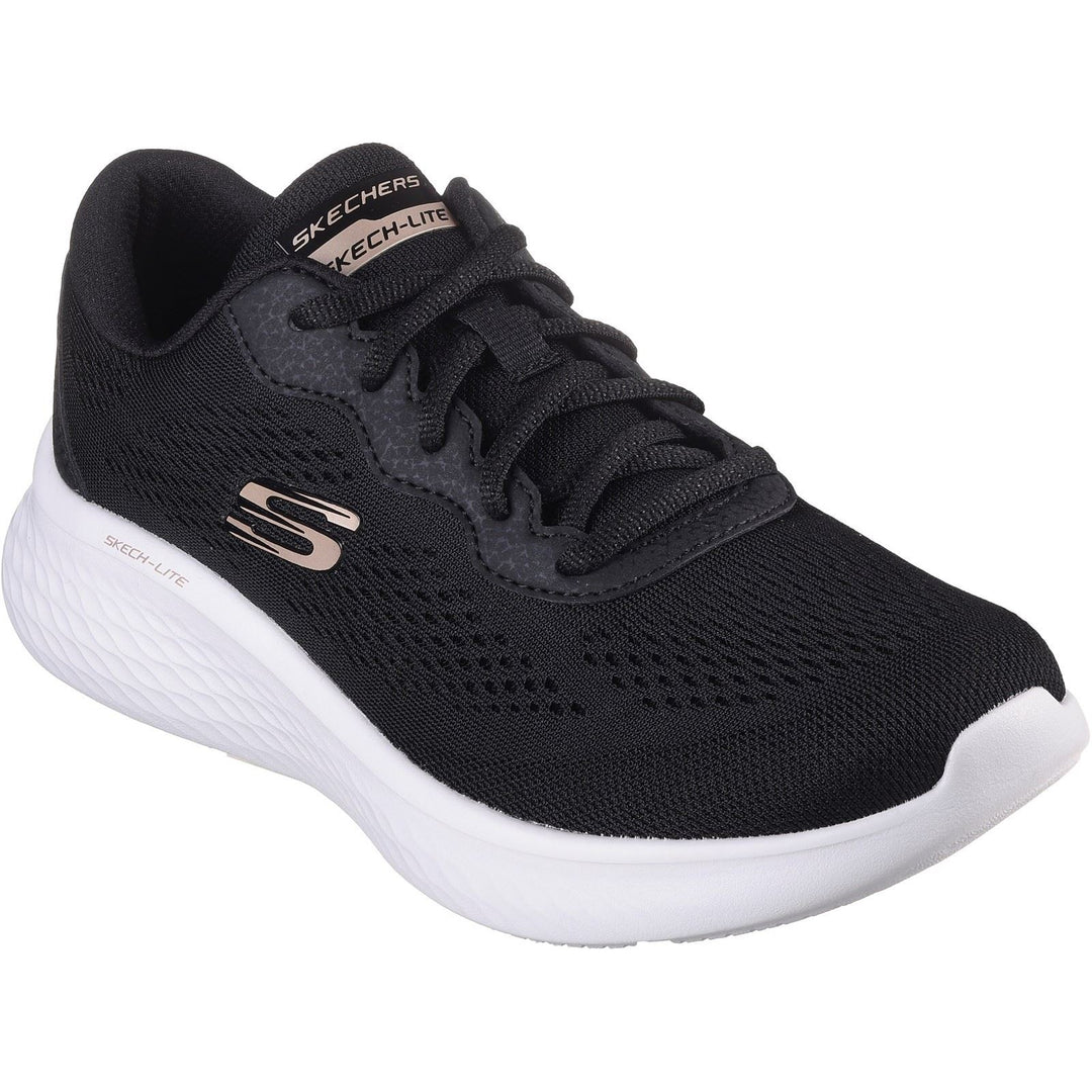 Women's Wide Fit Skechers 149991 Skech Lite Pro Perfect Time Trainers - Black/Rose Gold in Black/Rose Gold - Image 3