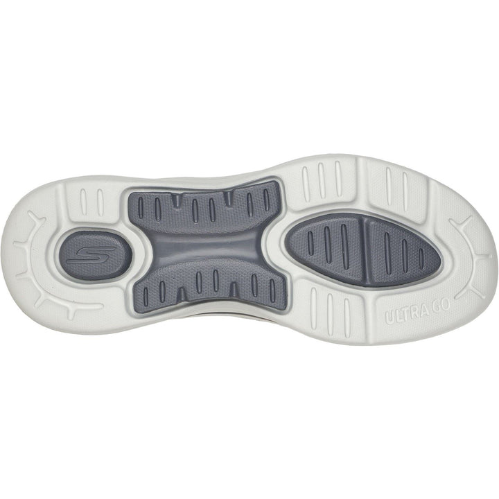 Women's Wide Fit Skechers 124863 Go Walk Arch Fit Clancy Trainers - Grey/Pink in Grey/Pink - Image 1
