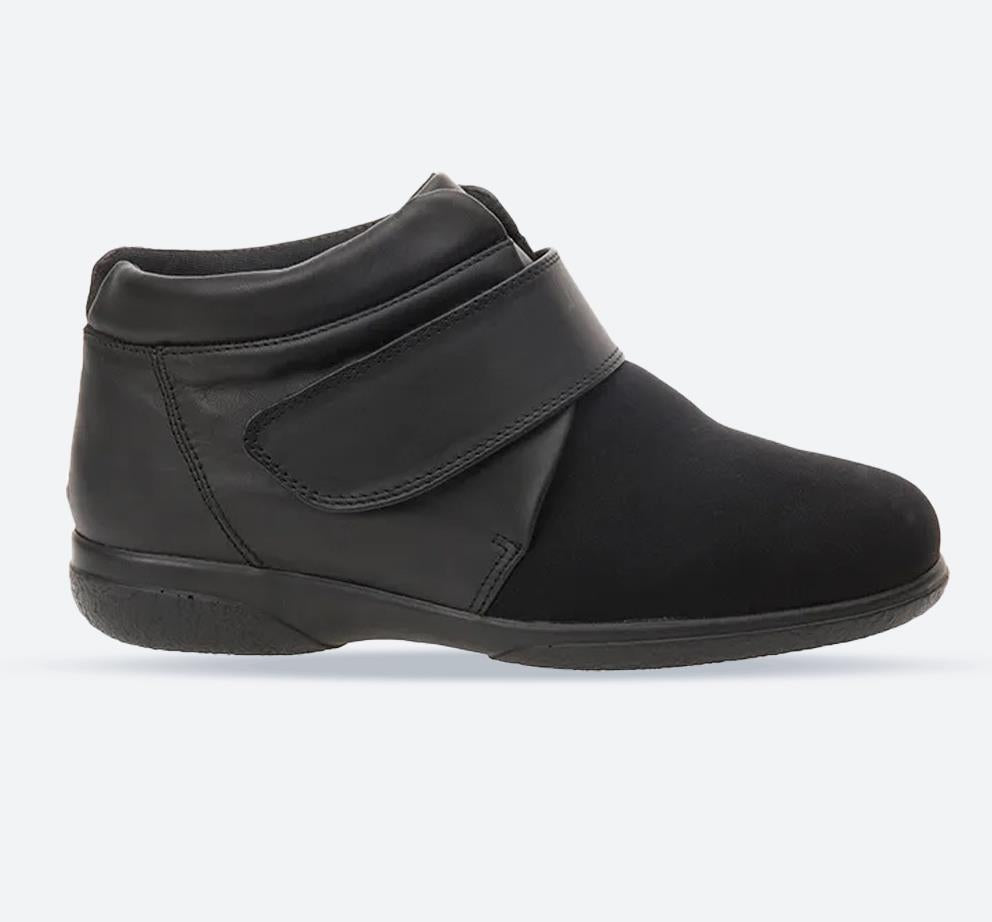 Women's Wide Fit Cosyfeet Julia Ankle Boots in Black - Image 1