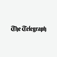 The Telegraph logo showing Wide Fit Shoes featured in the publication